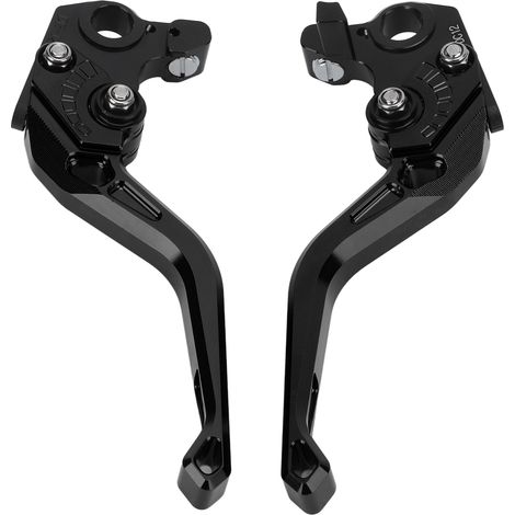 GARRYFIZH Leviers de frein et d'embrayage courts pour moto, remplacement réglable pour DUCATI Scrambler 400 800 1100 Sport SpecialBlack (1/5)