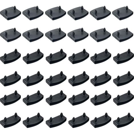 Lot de 36 Capuchons de Lattes en Plastique - 24 Latéraux et 12 Supports Centraux - Pour Lit Simple, Double, King Size (1/5)