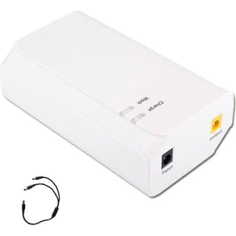 12V 2,5A Mini-USV-Stromversorgung für WLAN-Router, unterbrechungsfreie Stromversorgung, 13200mAh