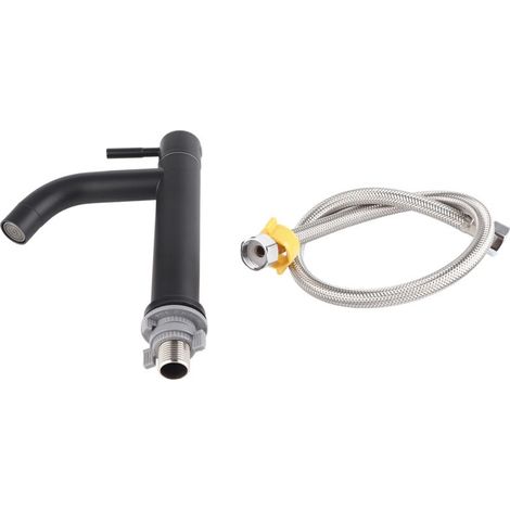 Stainless Steel Bathroom Basin Sink Faucet Single Cold Water Tap Faucet with Hose