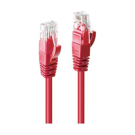 Câbles réseau et DAC LINDY Cat.6 UTP Cable Red 0.5m (1/2)