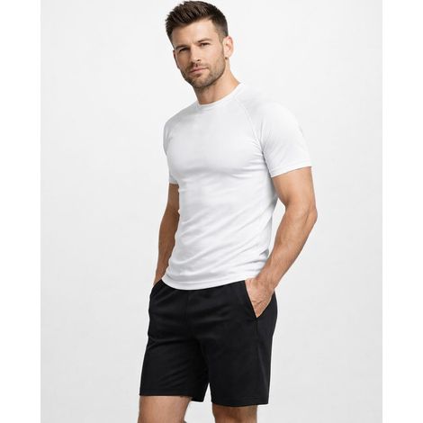 Recea S weißes, schnelltrocknendes, thermoaktives Sport-T-Shirt