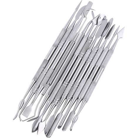 12-teiliges, doppelseitiges Wachsschnitzwerkzeug-Set aus Edelstahl für die Schmuckherstellung und Dentallabore. (1/5)