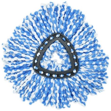 Adaptation vileda o-cedar disque triangulaire rotation 360 degrés tête de mop tête de remplacement fibre mop accessoires (1/5)