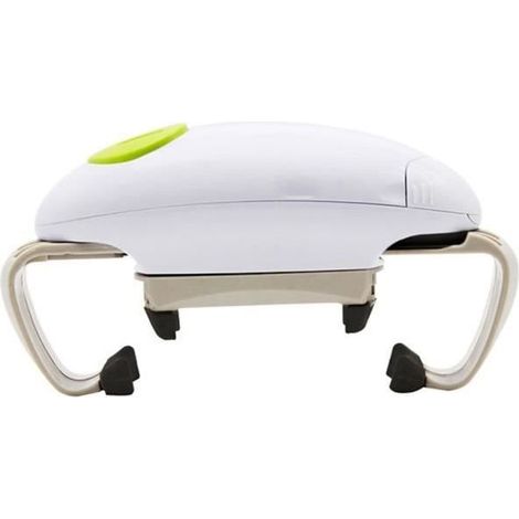 Ouvre Bocal Automatique - One Touch - Multifonction - Ergonomique - Blanc - Piles AA