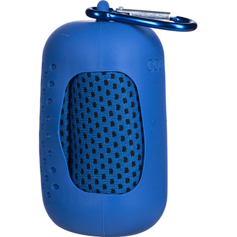 Mini serviette portable en silicone, bleu saphir - serviette rafraîchissante, serviette rafraîchissante d'extérieur, ser (1/5)