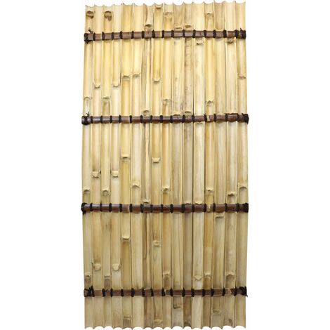 Half Pole Fence Panel (Pack of 4) - Bamboo - L400 x W100 x H200 cm - Tali