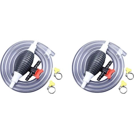 Pompe à vide multifonction 2X, pompe de transfert de carburant manuelle, tuyau de siphon à essence, siphon portable (1/5)