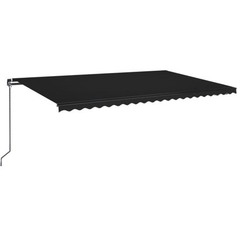 Maison Exclusive - Markise Manuell Einziehbar mit LED 500x350 cm