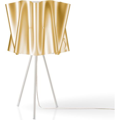 Lampada Da Scrivania Moderna 3 Piedi Folio Polilux ® New Gold Metallo 1 Luce E27 (1/2)
