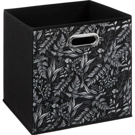 Stoffkorb 31x31cm schwarz mit mix n modul-motiven - 5five (1/3)