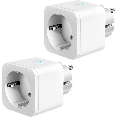 Prise Connectée WiFi, Prise Intelligente 16A, Compatible avec Alexa Google Home, avec Contrôle Vocal, Prise de Courant Contrôle à Distance via APP, Minuteur Prise avec Fonction Minuterie (2 p (1/5)