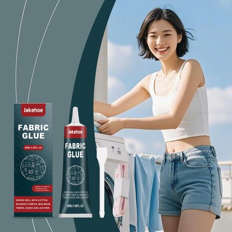 Fabric glue, waterproof and durable multi-functional glue for bonding leather, clothing patterns - 50ml1, scraper1, flexible ruler1 -- BIEMMEDUE (1/5)