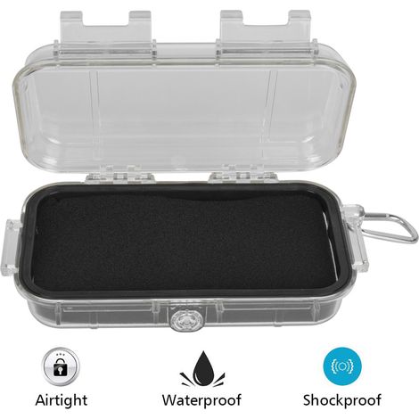 Boîte de protection étanche et anti-chocs pour appareils électroniques - Coffret de stockage transparent (1/5)