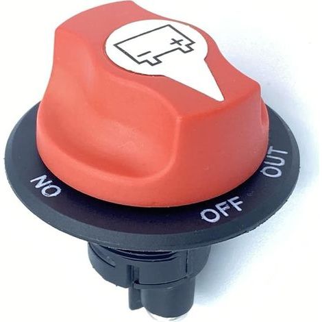 Interrupteur Isolateur de Batterie pour Bateau,Commutateur de déconnexion de batterie,Interrupteur de coupure de puissance/arrêt Max DC 50 V 50 A CONT 75 A INT pour voiture(50A) (1/5)