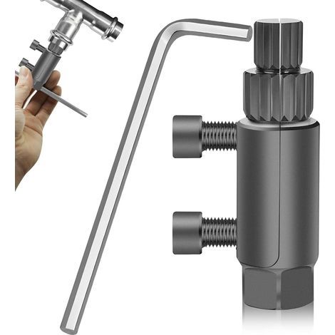 Outil d'extracteur de fil de tuyau cassé Extracteur de fil de vanne cassé. outil d'enlèvement du robinet dégagé Kit de clé à vis 45 acier pour 1/2 \"/ 3/4 \"/ 1\". argent (1/5)