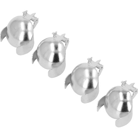 4 bougies éteignoir automatique en argent, mèche coupe-flamme sécurisée pour extinction facile. (1/5)
