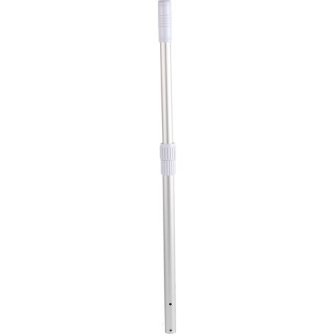 Perche télescopique en aluminium en 2 sections pour piscine, outil de nettoyage pour épuisette.