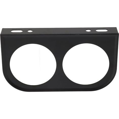 Support de Compteur de Voiture Panneau de Jauge à 2 Trous Support Manometre 52MM Tableau de Bord Universel en Métal pour Montage de Compteur de Voiture (Noire) (1/5)