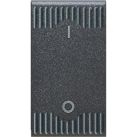Interrupteur Bipolaire Noir S45 Couleur Noir 2P 16AX Finition Mat 1M AVE 45310