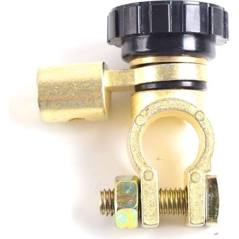 1 interrupteur coupe-batterie voiture, bouton rotatif manuel, bornes latérales GM, protection antidecharge, pour véhicules électriques et thermiques (1/5)
