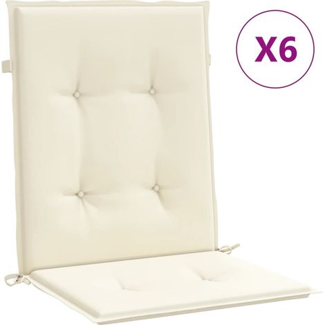 Maison Exclusive - Gartenstuhlauflagen für Niedriglehner 6 Stk. C