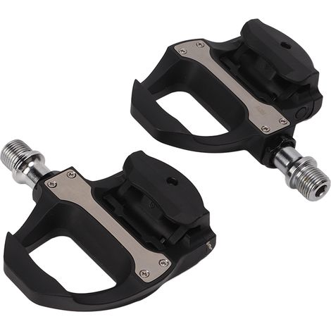 2 pédales automatiques pour vélo route, plastique technique réglable, accessoires vélo avec cale (1/5)
