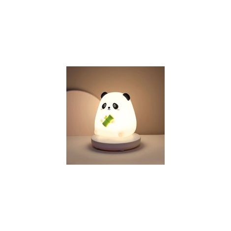 Veilleuse rechargeable pour enfants, belle veilleuse panda 3 couleurs, veilleuse pour bébé, veilleuse pour bébé en silicone souple, lampe de chevet LED pour enfants et cadeaux de vacances