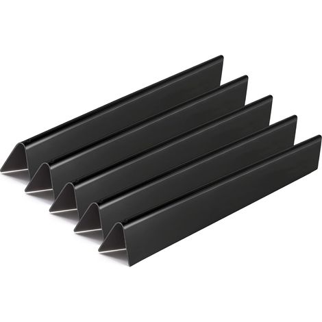 7536/7537 57 cm Grillplatte aus Porzellanstahl für Weber Spirit E310, E320 (mit seitlichen Brennerknöpfen, 2007–2012), für Spirit 700, Weber 900, 5er-Pack