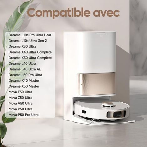 24 Staubsaugerbeutel für L10s Ultra Gen 2 / L10s Pro Ultra Heat / X30 L40 Ultra / X40 X50 Ultra Complete, Mova E30 Ultra / P50 Pro Ultra Ersatzbeutel, 3,2 l (1/4)