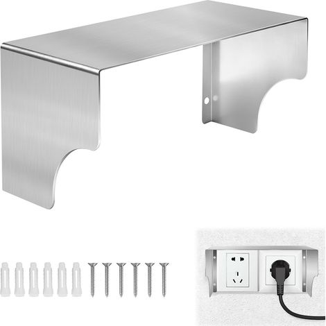 Protection Sonnette Exterieur Pluie pour Sonnette sans Fil Extérieur, Protection pour Prise Etanche Exterieure en Acier Inoxydable 245x118x120mm, Cache Prise Murale Anti-Éclaboussures (1/5)