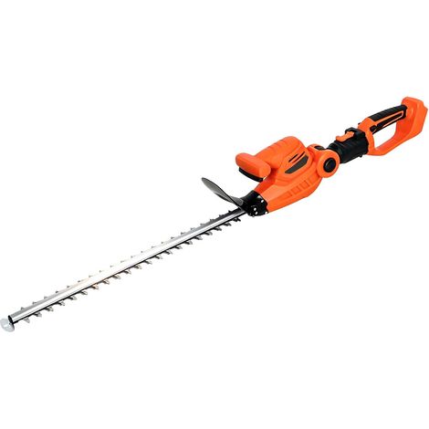 Tagliasiepi Elettrico con 2 Batterie 4000mAh e Palo Telescopico in Alluminio Arancione (1/5)