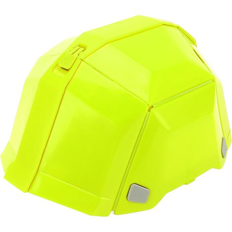 Casque pliable haute résistance en plastique de protection pour la tête, travail extérieur, sport, voyage, vert (1/5)
