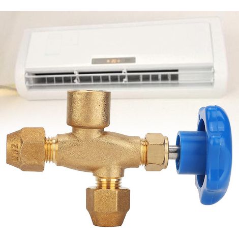 Manomètre de pression de liquide à vanne de réfrigération à trois voies Quakeproof CT-488 (vanne à trois voies) (1/5)