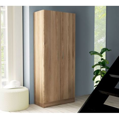 KIT ARMADIO 2 ANTE 71X51,5XH181 CM ROVERE