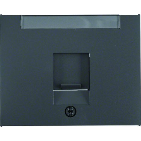 Plaque de finition Hager k1 porte-étiquette volet anti-poussière