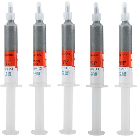 YUYTE Pâte de Polissage Diamantée, 5 Pièces, Pâte Abrasive Diamantée pour Bijoux, Montres, Briquets, de Grossier W40 à Fin (W10 (Polon normal de 1000 maille)) (1/5)