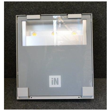 Projecteur exterieur LED 158W gris asymetrique 455x395x90mm 3000K 16069lm 230V non-dimmable mural IK07 IP66 GUELL Performance (1/3)