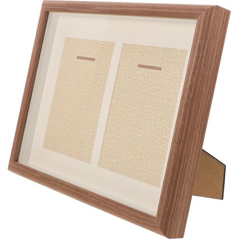 Cadre Bois pour Médailles De Football Vitrine De Rangement Tabletop avec Compartiments Protection Et Finition Bois Élégante pour Présentation Médailles De Sport (1/5)