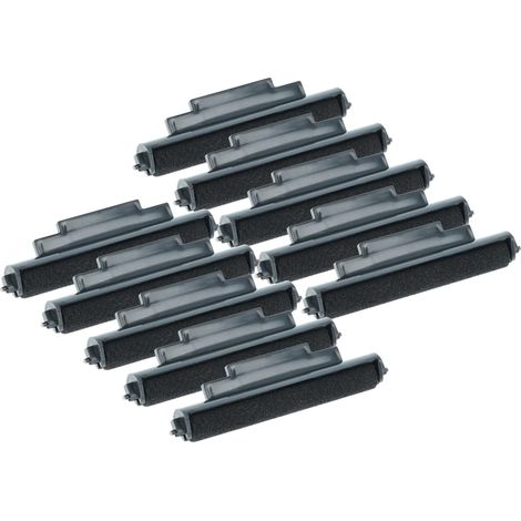 vhbw 10x Ink Roller Black compatible with Sharp 2185, 2189, EL 1071, 2183 Cash Register, Calculator (1/4)