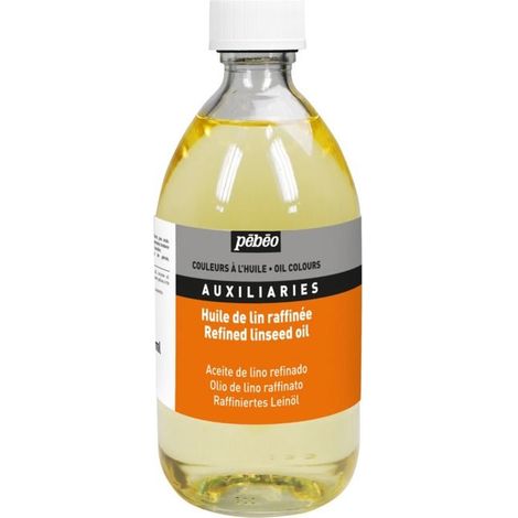 Pebeo - Peintures à l’huile - Huile de lin raffinee 495ml