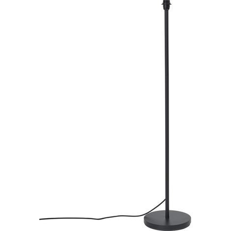QAZQA Lampada da terra virginia - Moderno - Plastico,Acciaio - Nero - Oblungo Max. 1 x Watt