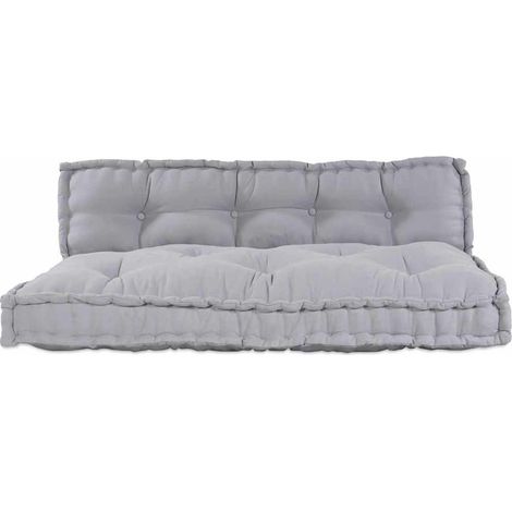Coussin d'extérieur,Coussin de canapé sur palette Gris tissu CFW626046 (1/5)