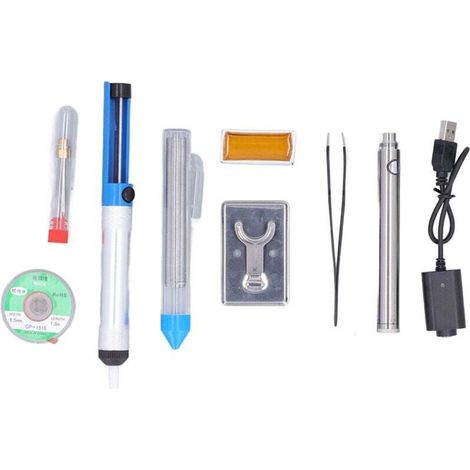 USB Rechargeable Portable Soldering Iron Kit Indoor Outdoor Welding Tool (1/4)