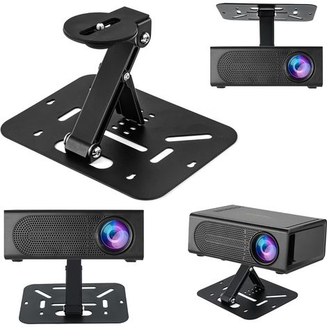 Support mural pour routeur - Étagère murale pour petit projecteur, support pour boîtier TV, étagère multimédia, fixation murale, support pour accessoires TV tels que modem/lecteur DVD/décodeur câble/ (1/5)