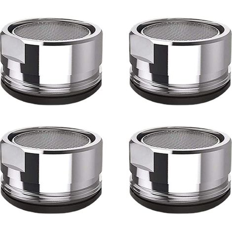 4 Pcs Mousseur Robinet M24 Filtre de Robinet en Acier Inoxydable Aérateur de Robinet Filtre de Robinet de Salle de Bain de Cuisine (1/5)
