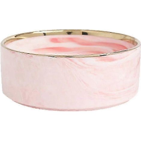 Erhöhter Futter- und Wassernapf aus Keramik für Katzen und Hunde mit rutschfestem Holzrahmen – Yvan-Stim 13cm-Pink Phnom Penh (1/5)