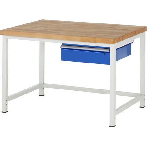 Rau Établi réglable en hauteur 8001A1, L1250xP900xH840-1040mm, 1 tiroir-TA (1/5)