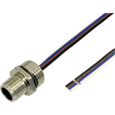 BKL Electronic 2703002 Connettore da incasso sensore/attuatore M12 0.5 m Numero di poli: 4-May 1 pz. (1/2)