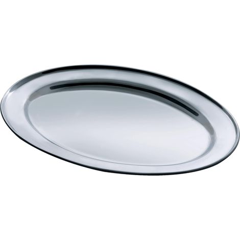 Salvinelli Vassoio Ovale 55 x 37 Cm Acciaio Inox